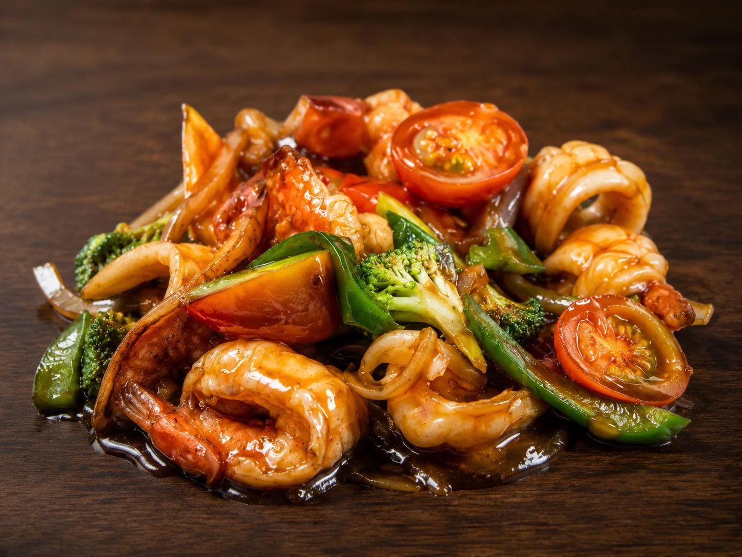Langostino con salsa al gusto